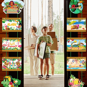 Letrero Decorativo para Puerta con Diseño de Verano, Estilo <span class=keywords><strong>Hawaiano</strong></span>, para Interiores y Exteriores, Decoración para Fiestas Hawaianas - Product Image 5