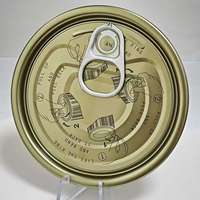 300 #   Capuchons de boîtes métalliques à ouverture facile, chromés double or, 72,9 mm, pour l'emballage du maïs