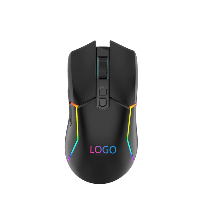 Ergonomic 2.4G Wireless BT Mouse Rechargeable Mini Slim Gaming Optical Tracking USB Interface Laptop/Desktop RGB Backlit 7