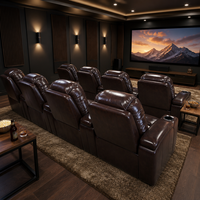 Fauteuil de cinéma VIP en cuir de luxe, moderne, électrique et rétractable, pour la maison et le bureau