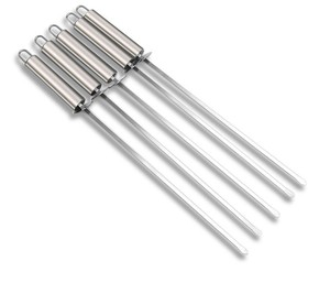 <span class=keywords><strong>Pinchos</strong></span> de acero inoxidable para barbacoa, para Shish Kabob, pollo, camarón y verduras - Product Image 1