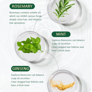 Thấp moq hương thảo hữu cơ bạc hà dầu gội và điều hòa chống rụng tóc Vegan hương thảo tăng trưởng tóc dầu Biotin Volumizing Mặt nạ tóc - Product Image 5