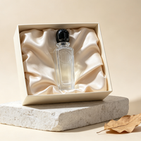 Vente en gros de flacons de parfum en verre transparent de luxe de 100 ml, flacons de parfum vides personnalisés avec emballage en boîte cadeau