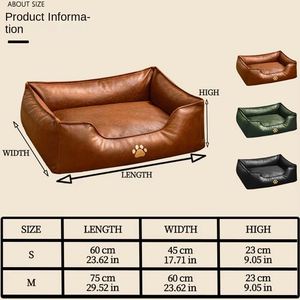 Camas Rectangulares Sólidas Personalizadas al por Mayor para Gatos, Hechas de Cuero, No Desmontables, para Perros y Gatos de Tamaño Mediano y Pequeño, para Todas las Estaciones - Product Image 4