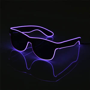 Lunettes de soleil couleur avec fil El LED et clignotant, d'animation musical, grands événements, manga, - Product Image 6