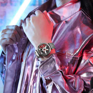 Reloj de Pulsera de Cuarzo para Hombre, Estilo Deportivo, Creativo, con Diseño de Rueda de Vehículo, Esfera Recortada, Estilo Metálico, Envío Directo - Product Image 2