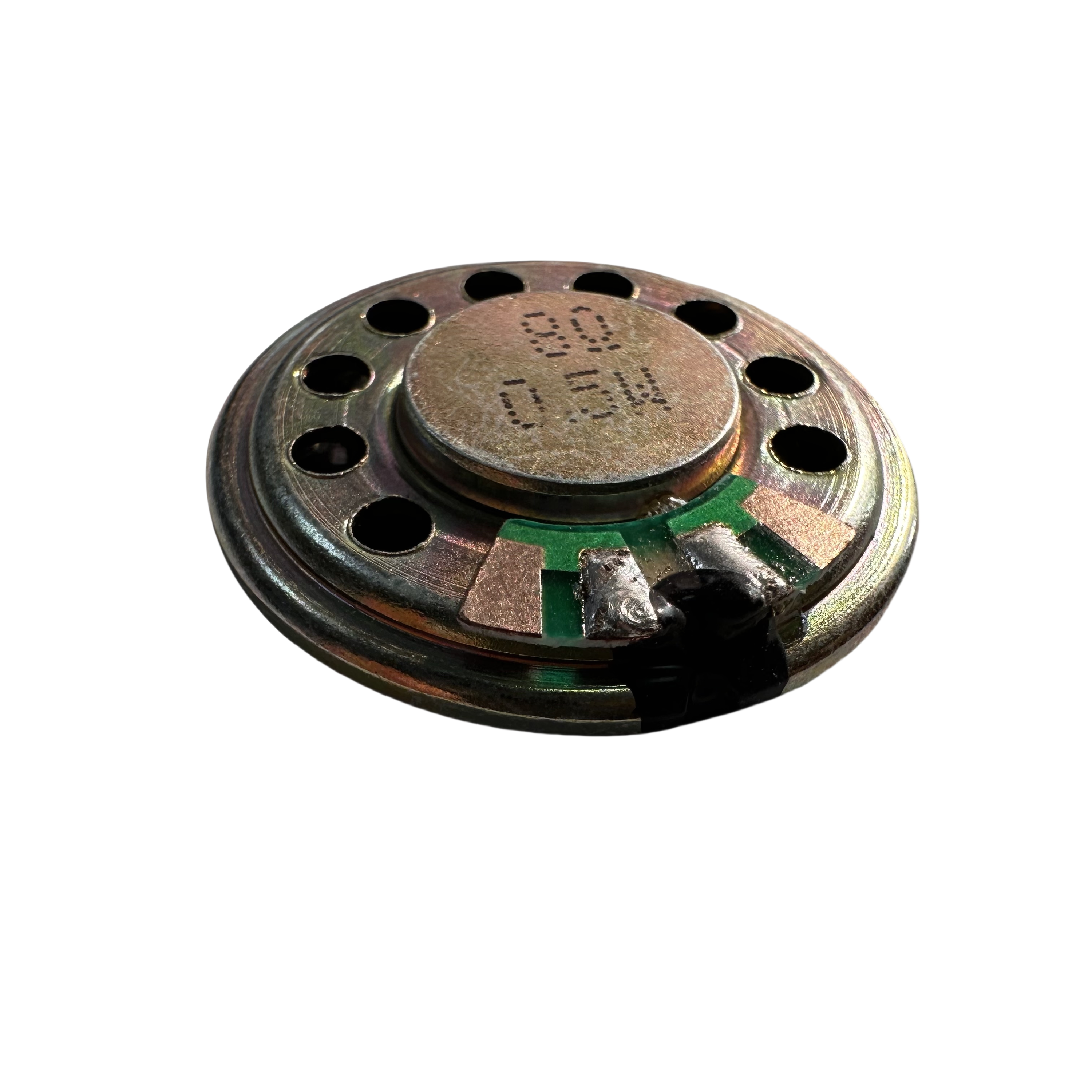 IHC 28mm Round Speaker 8 Ohm With Baffle & Wires – HO Scale Model Part #02005