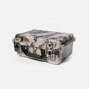 S258 Color <span class=keywords><strong>de</strong></span> camuflaje <span class=keywords><strong>Maleta</strong></span> impermeable Caja <span class=keywords><strong>de</strong></span> <span class=keywords><strong>herramientas</strong></span> <span class=keywords><strong>de</strong></span> almacenamiento Botón Cuchillo Estuche <span class=keywords><strong>de</strong></span> transporte con espuma personalizada en el interior - Product Image 2