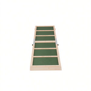 Rampa para Perros de Madera de Abeto Sólida, 47.2 x 11.8 Pulgadas, Verde, Plegable, Mueble para Mascotas, Uso en Interiores - Product Image 1