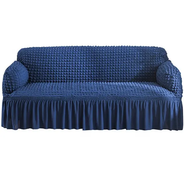 جديد النسيج القطني تنورة الدانتيل غطاء أريكة الزاوية مقاومة للماء 3 مقاعد أريكة يغطي مرونة تمتد