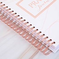 Imprimé A5 B5 A4 Spirale Guidée Prière Scribe Bible Journal Cahier pour Femmes W/Invite Quotidienne et Traqueurs D'habitude