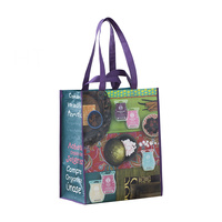 Sac à provisions de recyclage écologique, sacs non tissés pp sacs à provisions imprimés non tissés avec logo imprimé sac caba