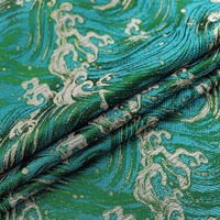 haute densité nylon ondulé brocart jacquard tissu de luxe bricolage tissu échantillon gratuit soie jacquard brocart tissu
