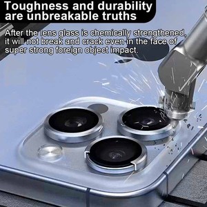 WEADDU Hawk Eye CD grain métal Len protecteur d'écran protecteur d'objectif de caméra pour iphone 16 15 14 pro max <span class=keywords><strong>Film</strong></span> de protection pour appareil photo - Product Image 6
