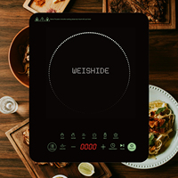 Table de cuisson à induction de haute qualité 1200W-2000W, plaque céramique à brûleur unique, boîtier électrique, affichage LED, portable pour camping-car, hollandais