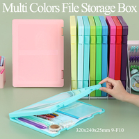 Carpeta de Archivos de Plástico A4 YUZMEI, Portapapeles con Clip, Caja de Almacenamiento de Papel para Cartas, Carpeta de Presentación con Clip