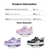 Chaussures de roller à roulettes pour filles et garçons, personnalisées OEM/ODM, dessus en cuir et en mesh, semelle extérieure en TPR, semelle intermédiaire en EVA
