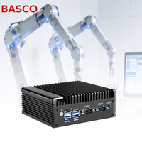 Mini PC industriel économique N2840 J1900 12V 8 Go de RAM 256 Go SSD Double LAN 2 RS232 VGA Linux Windows Ordinateur de bureau compact