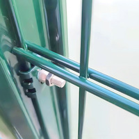 Panneau de clôture en treillis soudé à double barre YESON Ys-06 galvanisé et recouvert de PVC 656 868, anti-escalade, anthracite