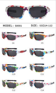 New Arrival Unisex Children's Polarized Full Rim Cycling <b>Sunglasses</b> Youth <b>Square</b> Outdoor Sports % UV Protection Kubi Brand - Product Image 3