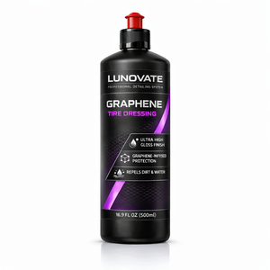 LUNOVATE Abrillantador de Neumáticos con Grafeno (500ml) Acabado Ultra Brillante, Brillo Duradero, Protector Hidrofóbico para Neumáticos y Ruedas - Product Image 1