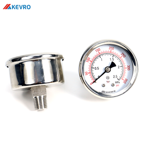 Manômetro de aço inoxidável <span class=keywords><strong>0</strong></span>-1/1.6/25 MPa Range Design sem óleo para sistemas de gás de argônio hélio nitrogênio - Product Image 5