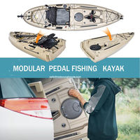 Entraînement modulaire d'aileron de pédale de kayak simple certifié CE de 9 pieds avec la coque de LLDPE