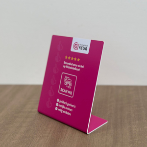 Tùy chỉnh mã QR in RFID thẻ kinh doanh không thấm nước Google xem xét NFC <span class=keywords><strong>menu</strong></span> kỹ thuật số bảng hiển thị dấu hiệu đứng - Product Image 1