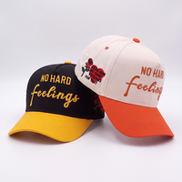 Cappellino da Baseball Ricamato Personalizzato NO HARD Feelings, Slogan Freddo 'Dear Haters', 6 Pannelli, Snapback Unisex Uomo Donna, Gorra OEM