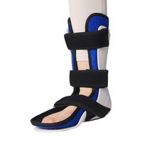Attelle de pied tombant et support de cheville réglable, respirant, léger et imperméable en plastique