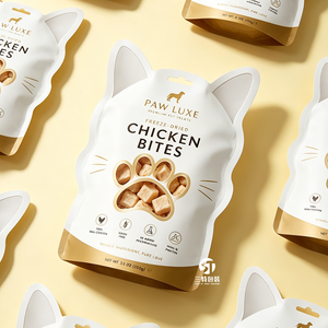 Creative Shaped Pet Food Packaging <b>Bags</b> Custom Printed Aluminum Foil <b>Zip</b> <b>Lock</b> Stand Up Pouches - Product Image 5