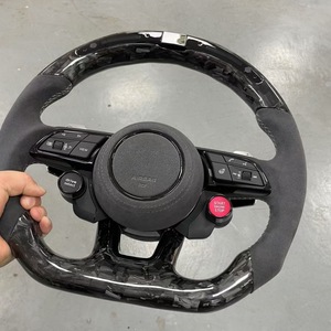 Volante de fibra de carbono forjado de alta gama con iluminación LED y cuero, compatible con <span class=keywords><strong>Audi</strong></span> A3/A4/A5/A6/A7/A8/Q5/Q7/<span class=keywords><strong>TT</strong></span>/RS3-RS6/B8B9/C7C8 - Product Image 2