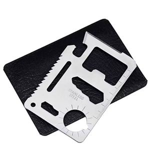 Mini couteau de survie multifonction de poche, ensemble d'outils de crédit, équipement de pêche, carte à crochet personnalisée - Product Image 1