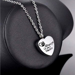 Gioielli per <span class=keywords><strong>la</strong></span> cremazione cane/zampa di gatto cenere gioielli commemorativi in acciaio inox amore ciondolo-per sempre nel mio cuore gioielli commemorativi - Product Image 4