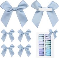 Noeuds en ruban de satin pré-noués autocollants pour la décoration de mariage, de baby shower, d'anniversaire