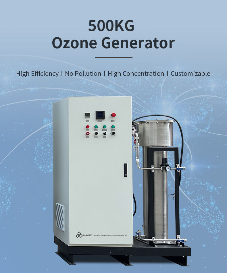 औद्योगिक सीवेज जल कीटाणुशोधन उपचार के लिए बड़े पैमाने पर 500 ग्राम पेशेवर ओजोन जनरेटर 0
