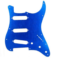 Protector de guitarra eléctrica ST, panel de una sola capa de aluminio completo, cubierta frontal protectora de metal antiarañazos, pieza de repuesto