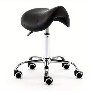 Saddle <b>Stool</b> Ergonomic Saddle Esthetician Swivel Salon Cutting <b>Stool</b> Chair with Wheels for Kitchen Salon Spa Tattoo Pedicure - Product Image 3