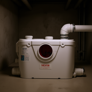 Sistema de Bomba Macerator Vevor de 500W, Kit de Inodoro de Doble Descarga, Montaje en Suelo, Diseño que Ahorra Espacio para Uso en Sótanos - Product Image 2