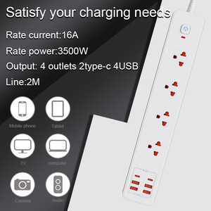 高品质中国制造商电源板定制标志泰国标准插座2 m延长线开关电源板 - Product Image 3