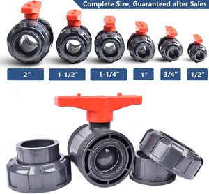 Abk công nghiệp PVC bóng van ASTM EPDM O-ring uPVC đôi đúng Công Đoàn bóng van - Product Image 2