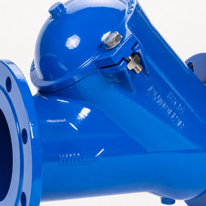 Clapet anti-retour à disque en caoutchouc à passage plein, en fonte ductile haute performance PN10 PN16, anti-colmatage, à brides, pour traitement de <span class=keywords><strong>l</strong></span>'eau - Product Image 4