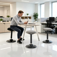 Tabouret de bureau réglable en hauteur 57-83 cm, pivotant, antidérapant, ergonomique, pour bureau, salle de classe, atelier et domicile