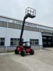 China Manitou telescópicos fábrica <span class=keywords><strong>3ton</strong></span> 7m mini pequeña construcción usada hidráulica telescópica pluma carretilla elevadora con CE EPA aprobado - Product Image 4