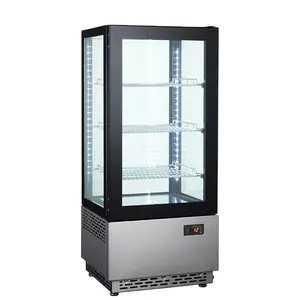 350L Large Commercial Modern Vertical Supermarket Cooler Display Showcases