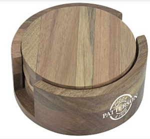 Ensemble de sous-verres en verre personnalisés en gros, résistants à la chaleur, antidérapants, pour boissons, cadeau promotionnel pour mariage - Product Image 1