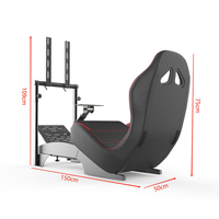 2025 nouveau jeu course Sim simulateur conduite Cockpit jeu siège pour PC PS4 PS5 Logitech G25 G27 G29 G920 voiture F1