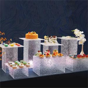 Customize Wedding Decorations and <strong>Food</strong> Display <strong>Stand</strong> Acrylic Buffet <strong>Party</strong> <strong>Stands</strong> - Product Image 3