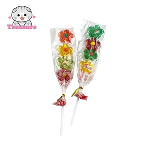 Caramelos de Navidad con forma de sandía, hamburguesa, corazón, cola y flores, brochetas de frutas masticables, caramelos con forma de frutas - Product Image 2