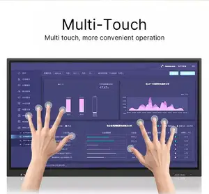 75 85 86 pulgadas Escuela Enseñanza/Reunión Digital Smart White Board dedo táctil portátil Pizarra interactiva